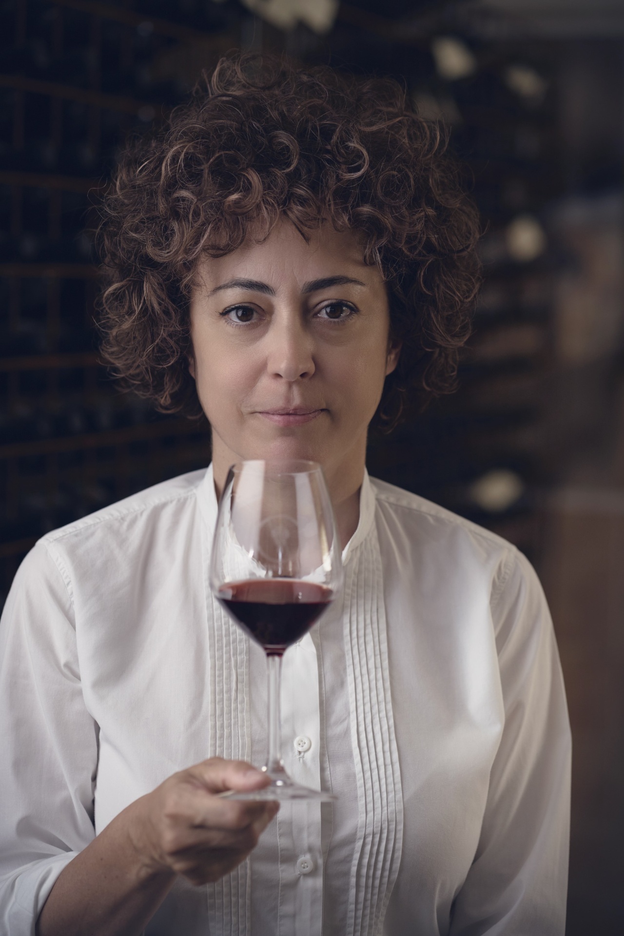 Ritratto di Roberta nella cantina di pietra